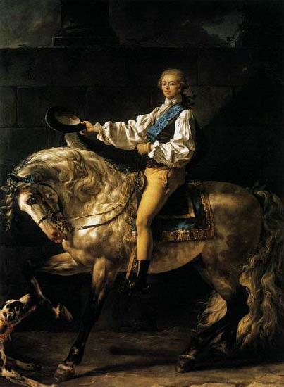 Jacques-Louis  David Count Potocki oil painting image